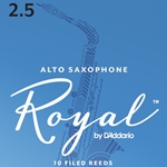 RR10AS25 Rico Royal Alto Sax Reeds - 2.5 - Box of 10