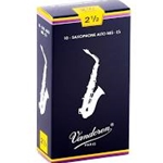 Vandoren VAN10AS25 Alto Sax Reeds - 2.5 - Box of 10