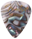 Fender 12351TA Thin Celluloid Picks - Abalone Moto - Pack of 12