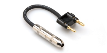 Click here to view larger image Hosa BNP-116 Speaker Adaptor, 1/4 in TS to Dual Banana, 6 in