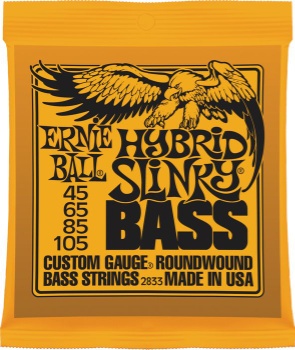 Ernie Ball  EB2833 hybrid bass strings 45-105