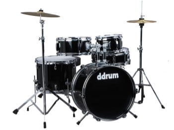 Click here to view larger image ddrum D1MB D1 Junior Drum Set - Midnight Black