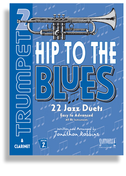 Hip to the Blues Jazz Duets w/ CD - Trumpet Book 2