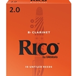 Clarinet Reeds - # 2 - Box of 10 - Rico