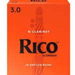 Clarinet Reeds - #3 - Box of 10 - Rico