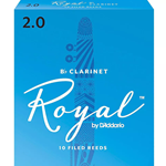 RR10CL2 Rico Royal Clarinet Reeds - 2 - Box of 10