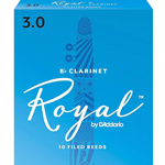 RR10CL3 Rico Royal Clarinet Reeds - 3 - Box of 10