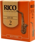 Saxophone (Alto) Reeds - # 2 - Box of 10 - Rico