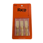 Clarinet Reeds - Rico - #3 - Pack of 3