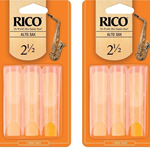 Saxophone (Alto) Reeds - Rico - Pack of Six - # 2.5