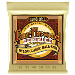 Ernie Ball EB2069 Folk Nylon Classic Strings - Ball End  (28-42)