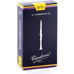 Clarinet Reeds - #3.5 - Box of 10 - Vandoren