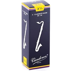 Bass Clarinet Reeds - #3.5 - Box of 5 - Vandoren