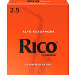 Alto Saxophone Reeds - #2.5 Box of 10 - Rico