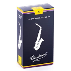 Saxophone (Alto) Reeds - #4 - Box of 10 - Vandoren