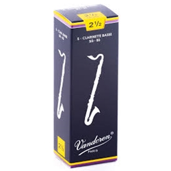 Clarinet (Bass) Reeds - #2.5 - Box of 5 - Vandoren