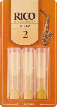Saxophone (Alto) Reeds - Rico - #3 - Pack of 3