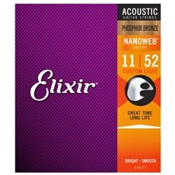 Elixir E16027 Custom Light Phosphor Bronze Nanoweb