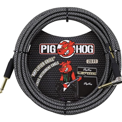 Pig Hog PCH20AGR 20' RA Amplifier Grill Instrument Cable