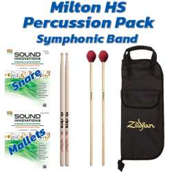 Milton High School Symphonic Band Percussion Pack