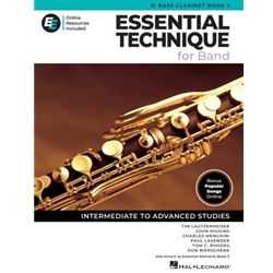 Bass Clarinet - Book #3 - Essential Elements for Band w/ EEi