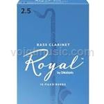 RR10BCL25 Rico Royal Bass Clarinet Reeds - 2.5 - Box of 10