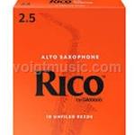 Saxophone (Alto) Reeds - #2.5 - Box of 10 - Rico