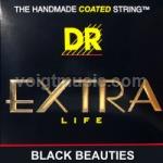 DR BKA EXR Black Coated Acoustic Phosphor Bronze Guitar Strings on Hexagonal Core