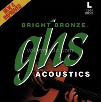 BB30L GHS Acoustic Guitar Strings - Bright Bronze Light 12-54